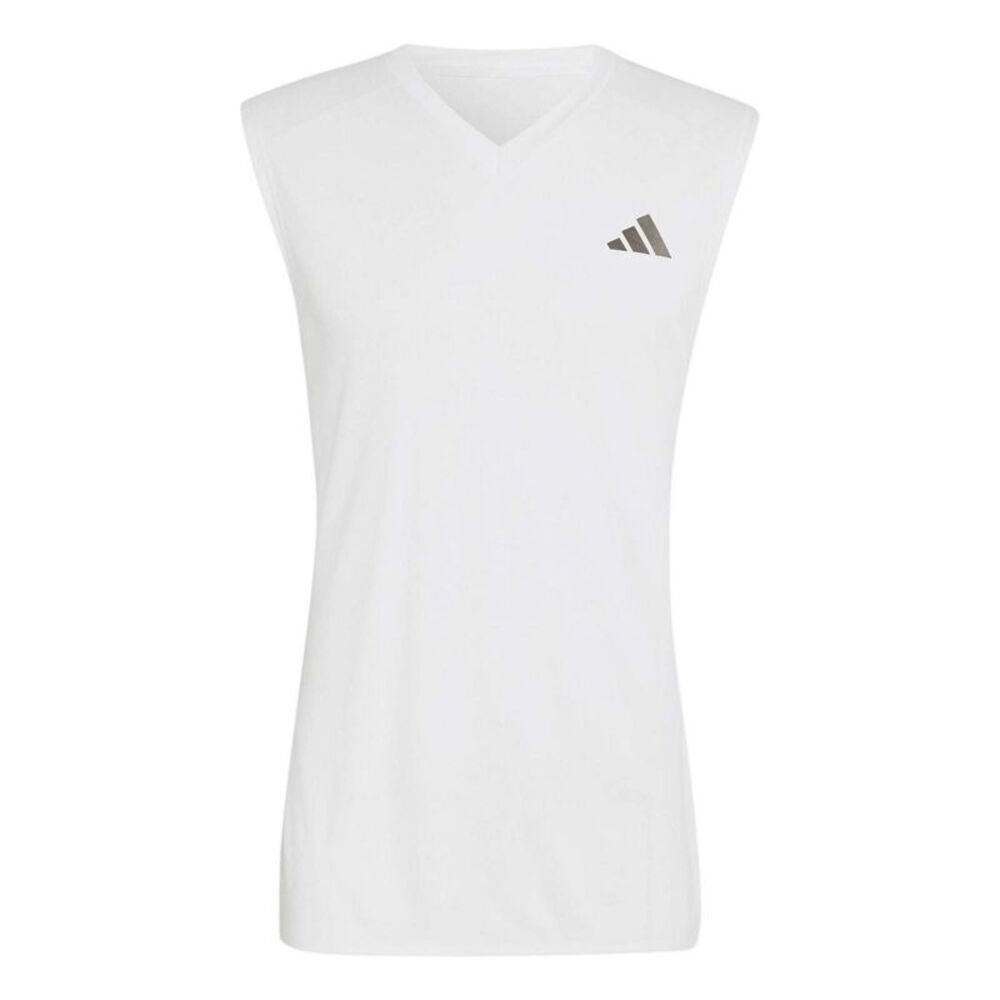 Adidas Mens Sleeveless T-Shirt / White
